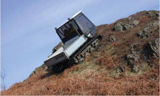Photo 8A.4 All terrain vehicles are able to traverse over difficult parts of the landscape