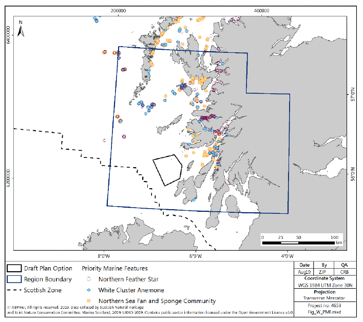 Figure 132 West region: records of benthic PMF