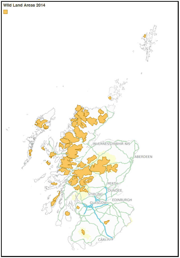 Figure B5: Wild Land Areas map