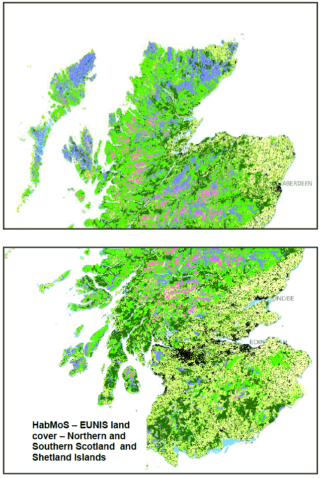 Figure B9: Habitat Map - Northern and Southern Scotland and Western Isles
