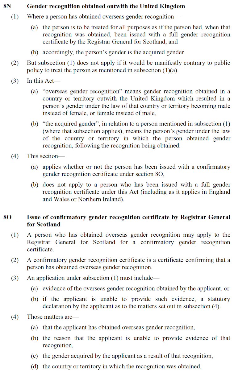Gender Recognition Reform (Scotland) Bill [CONSULTATION DRAFT] - Part 10