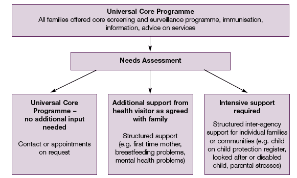 Universal Core Programme flow chart