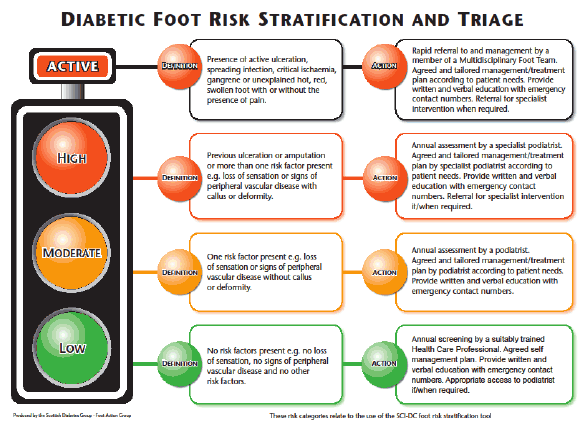 Diabetic Foot Risk Stratification and Triage