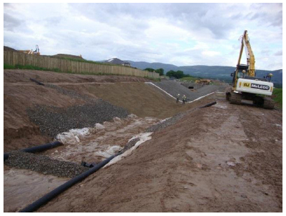 South West Inverness Flood Relief Channel under construction