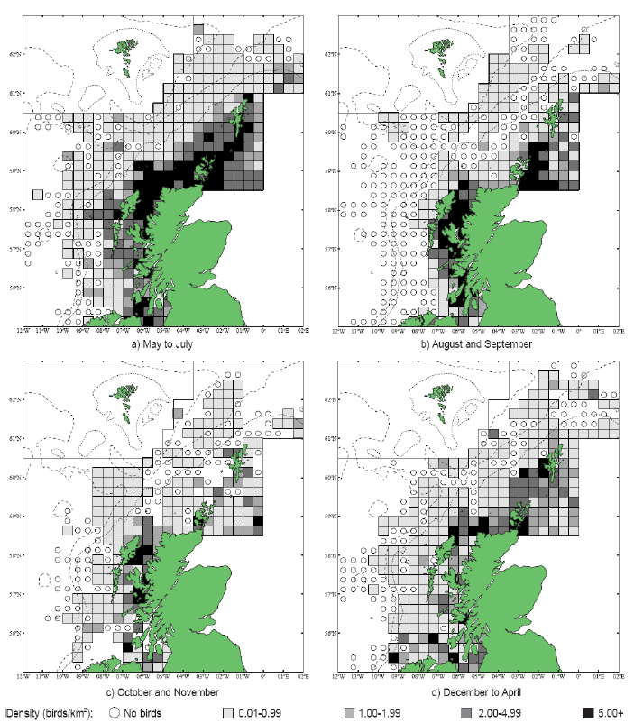 Images G9a-d: Common Guillemot Distribution