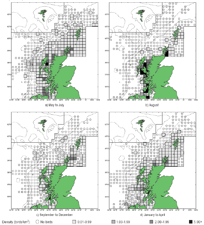 Images G16a-d: Razorbill Distribution