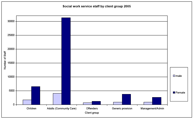 Social work service staff by client group 2005 image