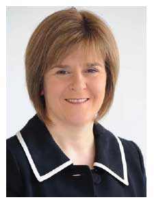Nicola Sturgeon MSP Deputy First Minister and Cabinet Secretary for Health and Wellbeing photograph