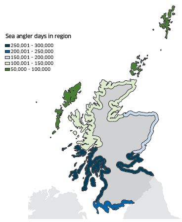 Sea angling regions