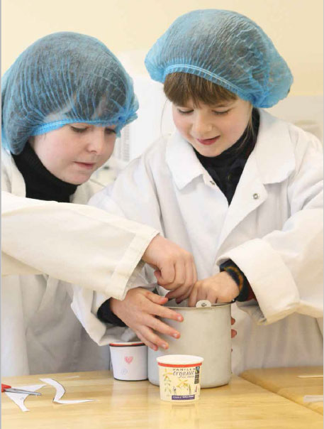 Children learning about milk processing and ice cream – Lucy Hadley, Cream O’Galloway