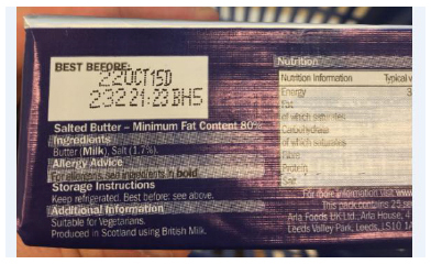 Lidl Scottish Salted Butter - produced in Scotland using British milk
