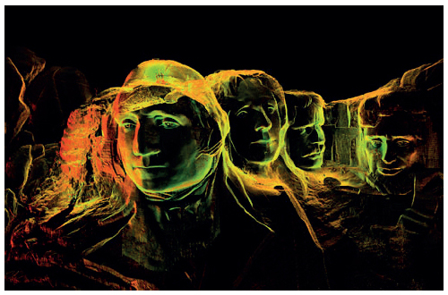 Scottish Ten 3D scan image of Mount Rushmore.
