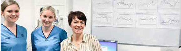 Left to right: Jodie Kirk (OT), Louise Kellichan (Team Lead) and Joy Reid (Nurse Consultant)
