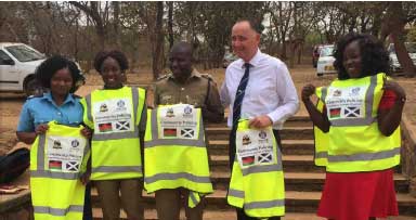 Police Scotland and Malawi Police Service: Malawi Victim Support Unit Community officers now readily identifiable  in their communities.