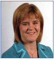 Photo of Nicola Sturgeon, MSP Deputy First Minister and Cabinet Secretary for Health and Wellbeing