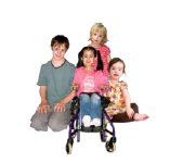 Group of disabled children and young people