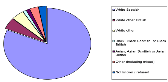 Chart 4: Number of applications in 2012-13 by ethnic group of main applicant