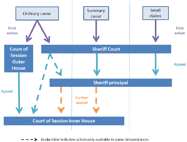 Figure 2: Summary of court structure