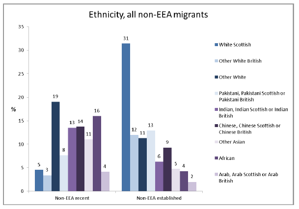 Ethnicity all non EEA migrants