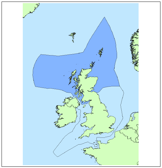 UK Continental Shelf and Scottish Boundary