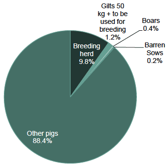 Chart 19: Pig population, June 2017