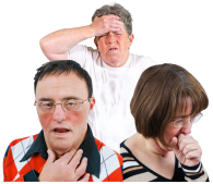 People showing symptoms of coronavirus – a cough or a high temperature