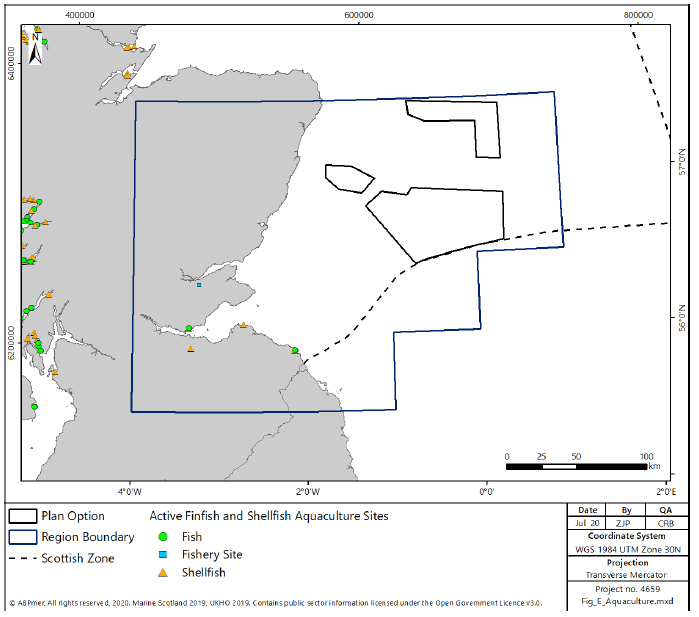 Regional map of Scottish waters