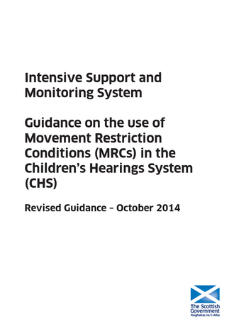 Definitions - Movement restriction conditions in the children's hearing ...