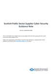 Scottish Public Sector Supplier Cyber Security – Guidance Note - Cyber ...