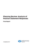 Planning review position statement: analysis of responses - gov.scot