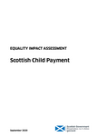Scottish Child Payment: Equality Impact Assessment - gov.scot
