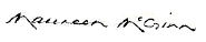 MAUREEN McGINN signature