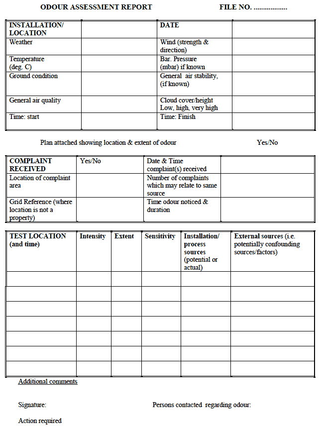 ODOUR ASSESSMENT REPORT