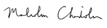 MALCOLM CHISHOLM signature