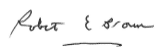 Signature of Robert Brown, Deputy Minister for Education and Young People