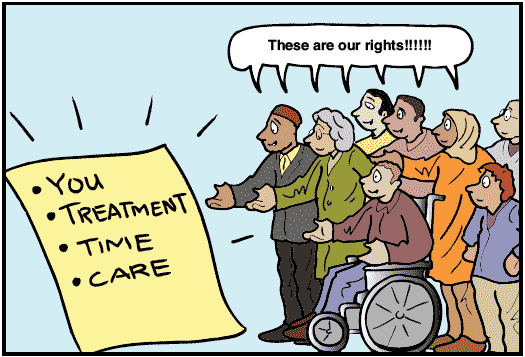 Cartoon illustration to support information