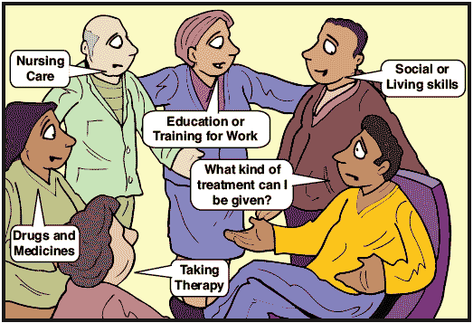 Cartoon illustration to support information