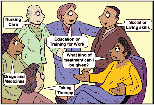Cartoon illustration to support information