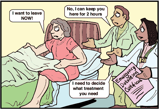 Cartoon illustration to support information