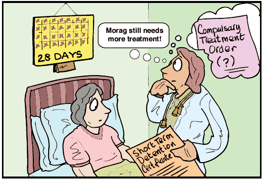 Cartoon illustration to support information