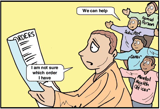 Cartoon illustration to support information