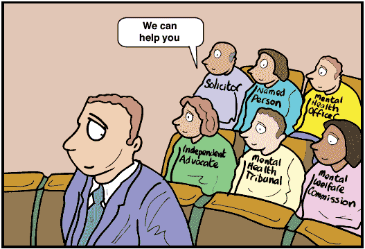 Cartoon illustration to support information