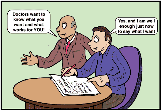 Cartoon illustration to support information