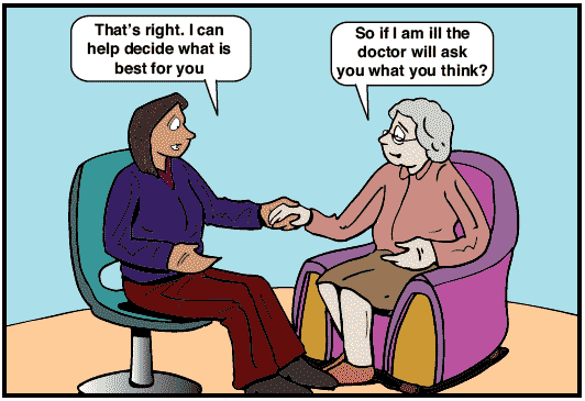 Cartoon illustration to support information