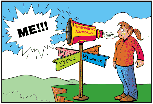 Cartoon illustration to support information