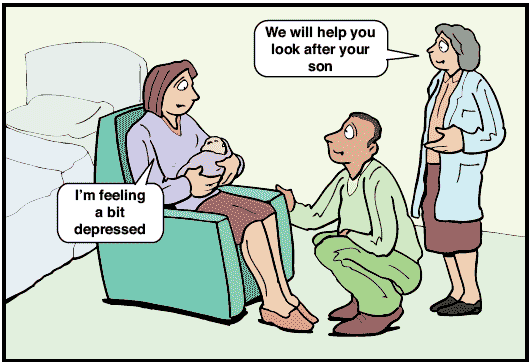 Cartoon illustration to support information