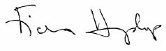 Signature of FIONA HYSLOP Cabinet Secretary for Education and Lifelong Learning
