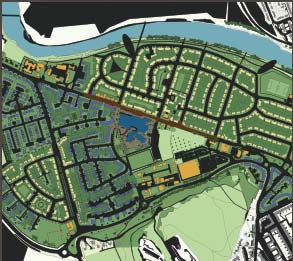 A plan of the Raploch URC area