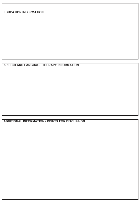 Example of a Multi-Agency Support Plan