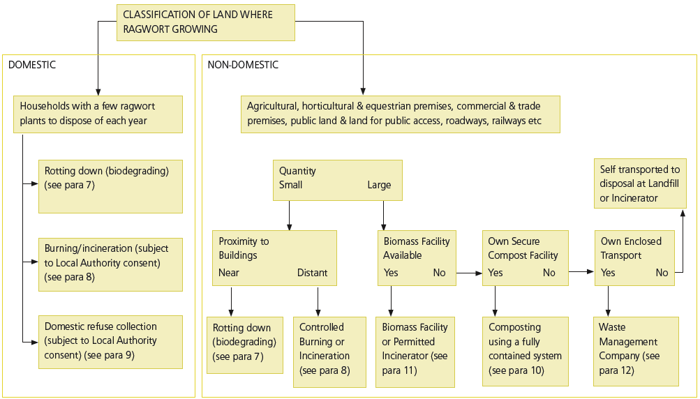 Decision tree to help select the most appropriate disposal option